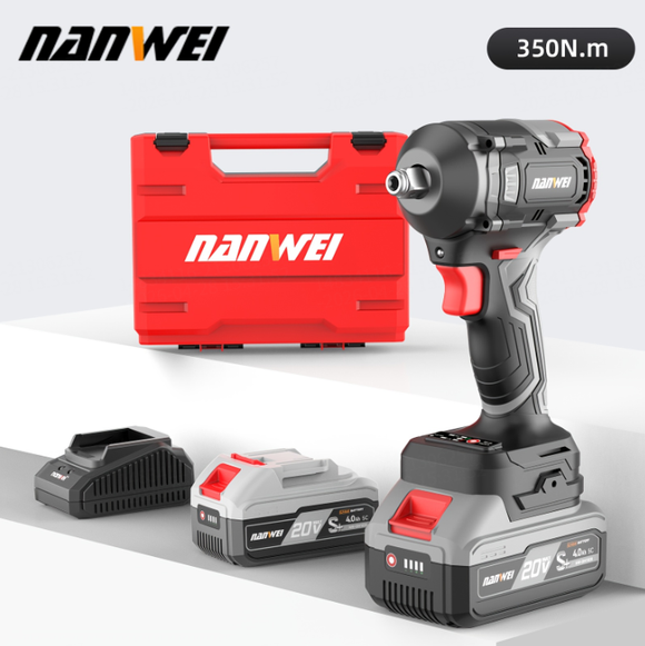 3C29-Nanwei 21V Factory Rechargeable Electric Wrench Impact Wrench 350N Industrial Grade Power Torque Wrenches