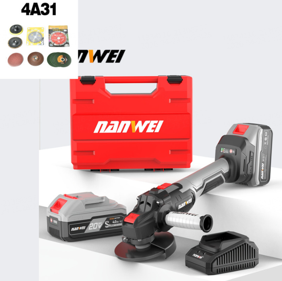 A5102-Nanwei High Frequency 125mm Disc Grinder Brushless Ergonomics Surface Polishing Tools Industrial & DIY Woodworking Angle Grinder
