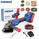 NW-A8312 Brushless Cordless Angle Grinder M14 Grinding Machine Cutting Electric Grinder 20V for 18V Battery Power Tool DIY Trigger-7