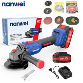 NW-A8312 Brushless Cordless Angle Grinder M14 Grinding Machine Cutting Electric Grinder 20V for 18V Battery Power Tool DIY Trigger