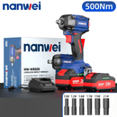 8500-Cordless High Torque Impact Wrench Brushless Electric Wrench Heavy Electric Bolt Wrench Power Tool with Two 4Ah Batteries-7