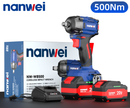 8500-Cordless High Torque Impact Wrench Brushless Electric Wrench Heavy Electric Bolt Wrench Power Tool with Two 4Ah Batteries-6
