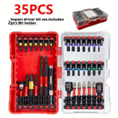 Impact Tough Magnetic 1 in 2 in Shank 36 Bit Anti-Slip Cross Screwdriver Set with quick release bit Holder(36-Piece)（副本）-2