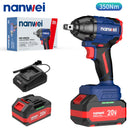 8350-NANWEI 1/2 Torque Brushless 350NM Electric Wrench 3 Gears LED Light Cordless Screwdriver Power Tools-8