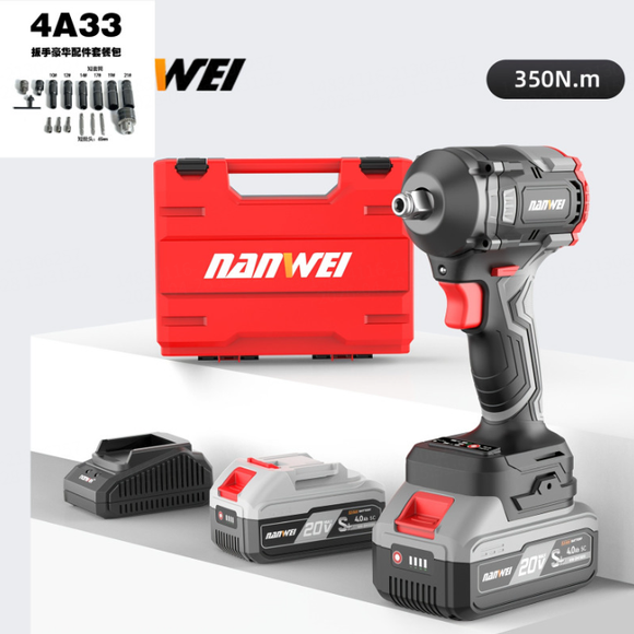 3C29-Nanwei 21V Factory Rechargeable Electric Wrench Impact Wrench 350N Industrial Grade Power Torque Wrenches