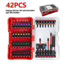 Impact Tough Magnetic 1 in 2 in Shank 36 Bit Anti-Slip Cross Screwdriver Set with quick release bit Holder(36-Piece)（副本）-6